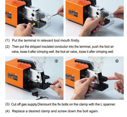 Multi Functional Pneumatic Wire Terminal Crimping Machine CX-AM-10 1.3T Automatic