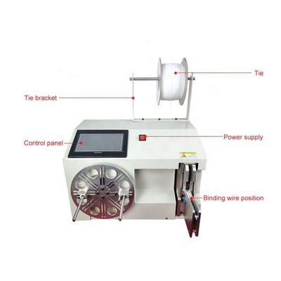 CX-90 Automatic Wire Cable Binding Twist Tie Machine , Bunching Wire Coiling Machine