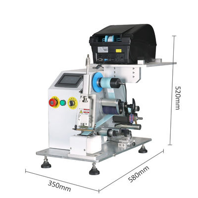 Automatic Wire Label Machine , Round Rotation Cable Labeling Machine