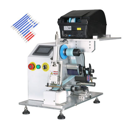 Automatic Wire Label Machine , Round Rotation Cable Labeling Machine