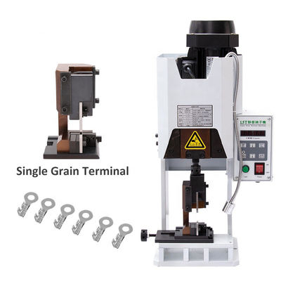 1-8T Semi Automatic Electric Cable Terminal Crimping Machine 30mm Stroke JST Molex Crimper