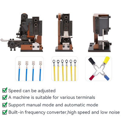 1-8T Semi Automatic Electric Cable Terminal Crimping Machine 30mm Stroke JST Molex Crimper