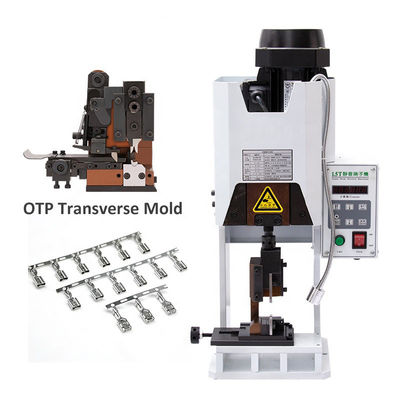 1-8T Semi Automatic Electric Cable Terminal Crimping Machine 30mm Stroke JST Molex Crimper