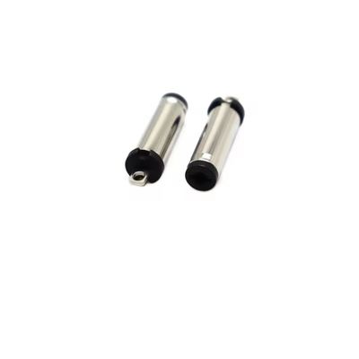 Đầu nối DC hàn mạ niken Nam Đầu nối thùng nguồn DC 5,5mmX2,1mm