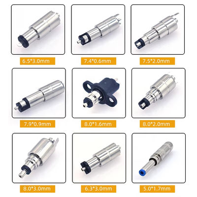 พล็อกไฟฟ้า DC และแจ็คแอดป์เตอร์สําหรับการชาร์จและเชื่อมต่อ