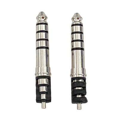Nikel kaplı fiş kulaklık fişi 4.4mm 5 kutup 33L Erkek ses bağlantısı