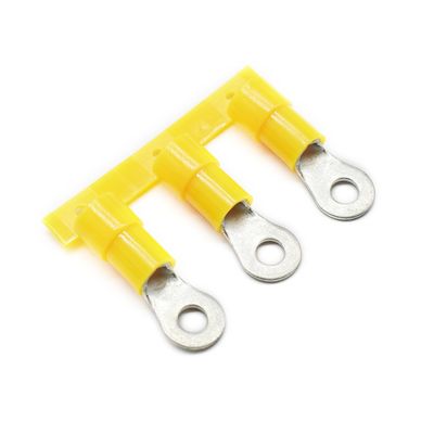 OEM Пользовательский 22 AWG Тип Плоский Медный Клеммный Наконечник Обжимные Изолированные Кольцевые Клеммы