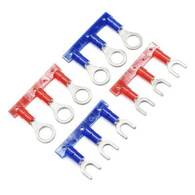 OEM Пользовательский 22 AWG Тип Плоский Медный Клеммный Наконечник Обжимные Изолированные Кольцевые Клеммы