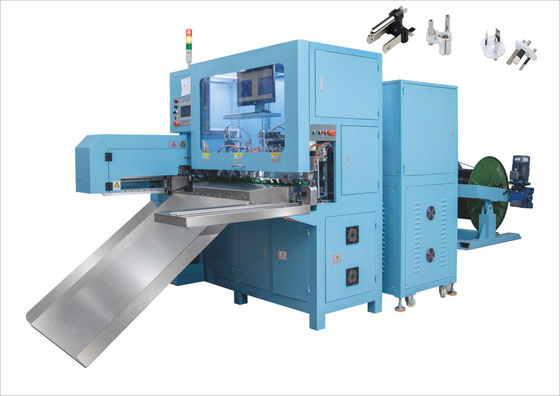 Full Automatic Power Cord Crimping Machine 3 Pins Cores