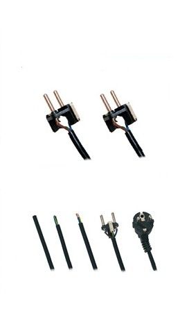 CEE7 Power Cord Making Machine Down Angle Plug Making Crimping Machine